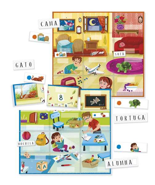 Clementoni Juego Educativo Aprendo Mis Primeras Palabras 18x23x7 cm para Niños 4 Años Clementoni Juego Educativo Aprendo Mis Primeras Palabras 18x23x7 cm para Niños 4 Años