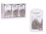 Pincello Set 90 Clips Silver Med 3.3x11.5x1.5 cm Metal (Set de 24)