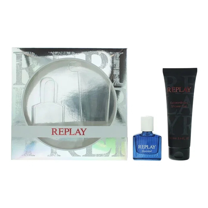 Replay Set Essential para Hombre con Eau De Toilette y Gel de Ducha
