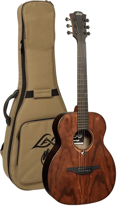 LAG Guitarra Acústica Travel Sauvage Natural Satinado Brankowood Eucalipto 600mm
