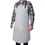ROTHENBERGER Delantal de Soldador de Cuero Serraje Vacuno Blanco 800 x 1100 mm Protección Cuerpo Ropa