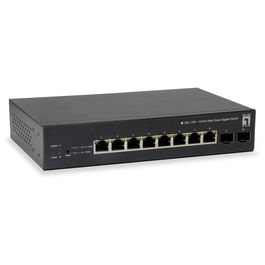 Level One GEP-1051 Switch Gestionado 8x PoE 70W 2x SFP Gigabit Ethernet Montaje en Rack
