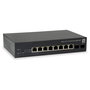 LevelOne GEP-1051 Switch Gestionado L2/L3/L4 con 8 Puertos Gigabit PoE+ (70W) y 2 Ranuras SFP, Montaje en Rack