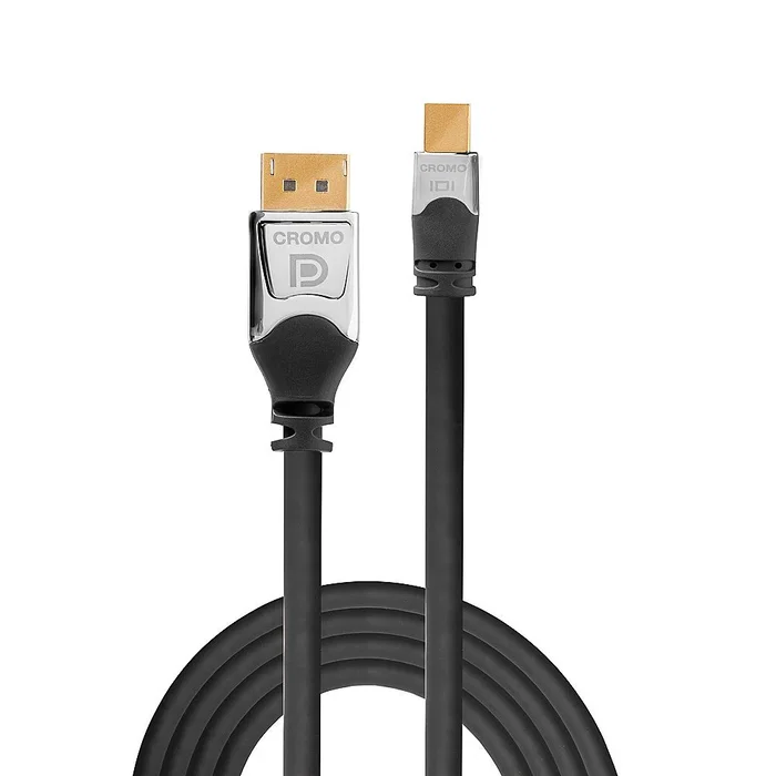 Lindy Cable DisplayPort a Mini DisplayPort 1m, Macho-Macho, Versión 1.2, Resolución 4K UHD 4096x2160, 21.6 Gbit/s, Gris, Referencia 36311 Lindy Cable DisplayPort a Mini DisplayPort 1m, Macho-Macho, Versión 1.2, Resolución 4K UHD 4096x2160, 21.6 Gbit/s, Gris, Referencia 36311