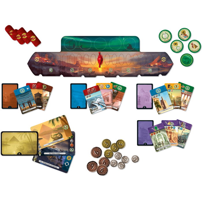 Asmodee 7 Wonders: Duel - Juego de Mesa de Estrategia para 2 Jugadores, en Español