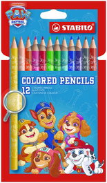 STABILO Lápices de colores Patrulla Canina estuche de 12 unidades