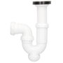Gifont Sifón curvo extensible salida Ø40mm reductora Ø32mm para lavabo o bidet