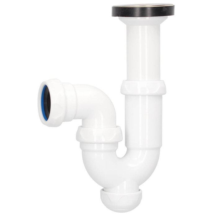 Gifont Sifón curvo extensible salida Ø40mm reductora Ø32mm para lavabo o bidet