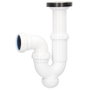 Gifont Sifón curvo extensible salida Ø40mm reductora Ø32mm para lavabo o bidet