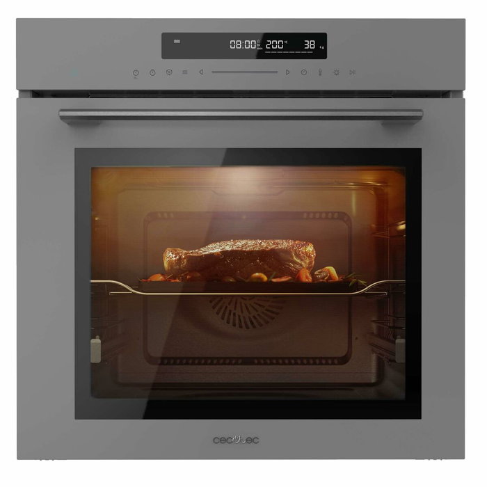 Horno Cecotec Bolero Hexa SM406000 Glass Grey Meat Master 2900 W 72 L Gris