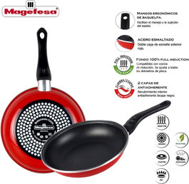 Magefesa Praga Sartén Piedra 26 Acero Esmaltado