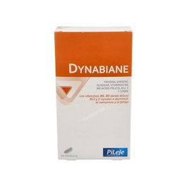 Dynabiane 60 Cápsulas - PILEJE | Vitaminas B, C, Folatos, Ginseng y Guaraná para Energía y Reducción de Cansancio