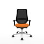 PIQUERAS Y CRESPO Silla de oficina Mardos con mecanismo Sincro/Traslack Naranja/Negro