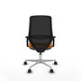PIQUERAS Y CRESPO Silla de oficina Mardos con mecanismo Sincro/Traslack Naranja/Negro