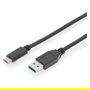 Digitus Cable USB-A a USB-C 3.2 Gen 2, 10 Gbit/s, 1m, Negro, Plug and Play
