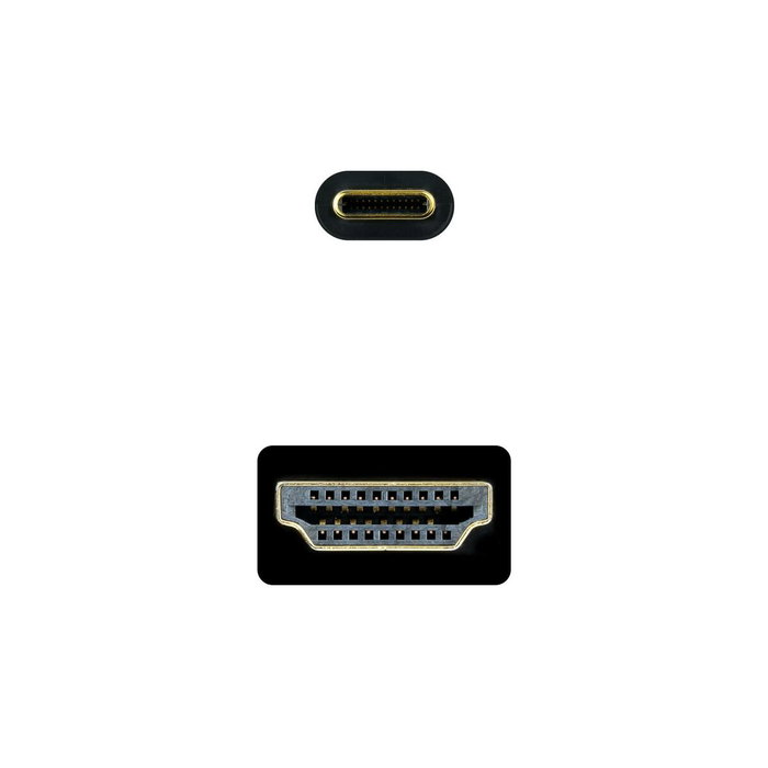 Nanocable Cable Conversor USB-C a HDMI 1.4 4K@30Hz 1.8 m Negro