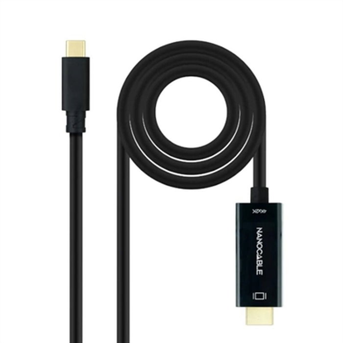 Nanocable Cable Conversor USB-C a HDMI 1.4 4K@30Hz 1.8 m Negro