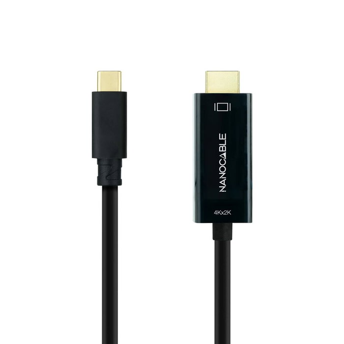 Nanocable Cable Conversor USB-C a HDMI 1.4 4K@30Hz 1.8 m Negro