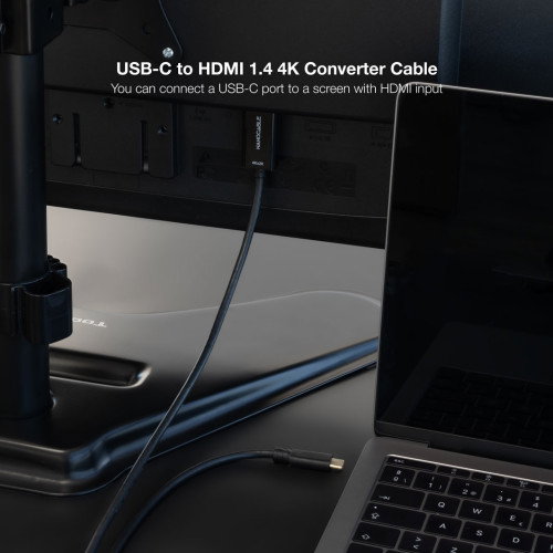 Nanocable Cable Conversor USB-C a HDMI 1.4 4K@30Hz 1.8 m Negro