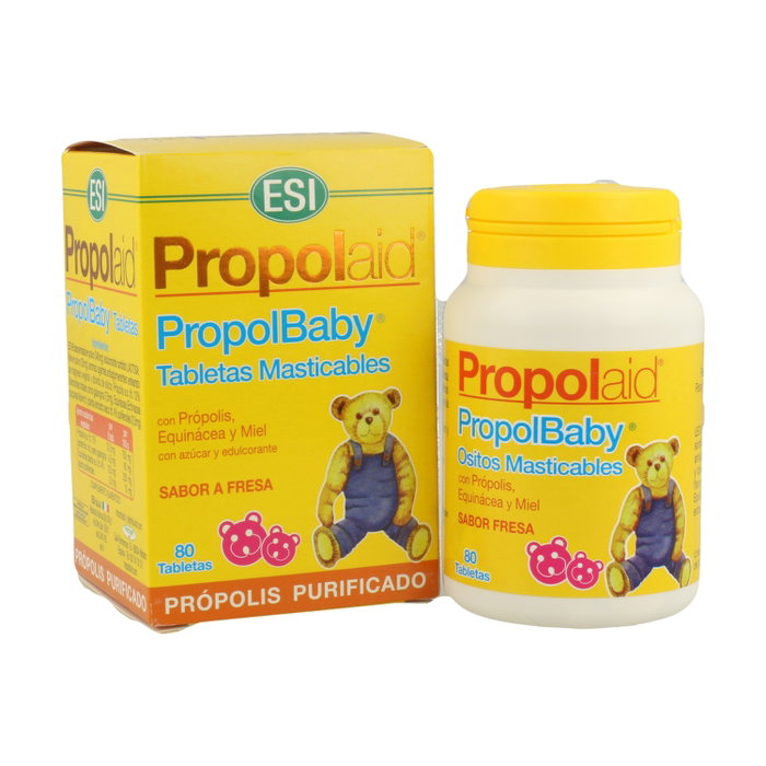 Trepadiet Propolaid Propolbaby 80 comprimidos - Complemento alimenticio para defensas infantiles Trepadiet Propolaid Propolbaby 80 comprimidos - Complemento alimenticio para defensas infantiles