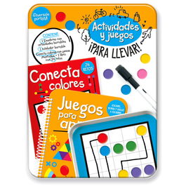 PLAYTIME Kit Actividades Portátil Conecta Colores Español para Niños de 3 a 8 Años