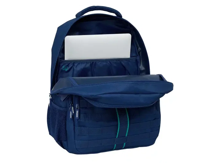 Safta Mochila Cross Doble Kappa Marino 460x340x150 mm