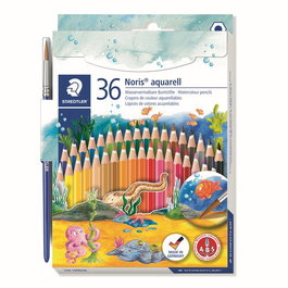 Lapices Acuarelables Staedtler 144 10 Noris Club Aquarell Estuche De 36