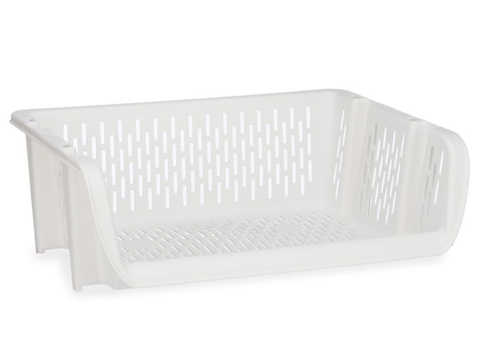 Kinvara Verdulero Apilable Blanco 30 x 13.5 x 38.7 cm (Set de 24)
