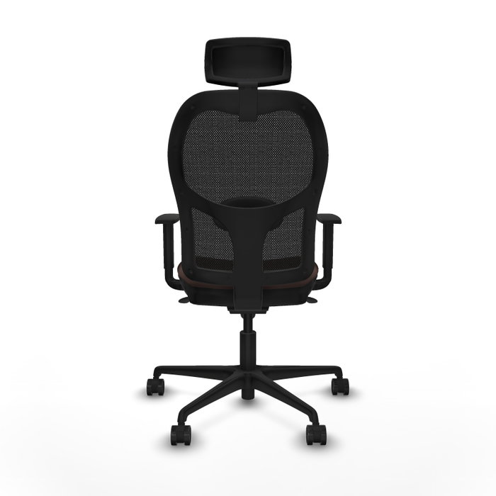 PIQUERAS Y CRESPO Silla de oficina Jorquera con mecanismo Sincro Marrón y Negro