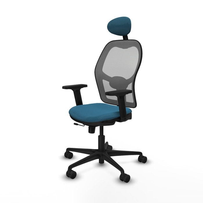 PIQUERAS Y CRESPO Silla de oficina Jorquera con mecanismo Sincro/Traslack, Verde petróleo y Gris PIQUERAS Y CRESPO Silla de oficina Jorquera con mecanismo Sincro/Traslack, Verde petróleo y Gris