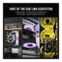 Corsair RX120 RGB SERIES iCUE LINK Triple Pack Negro