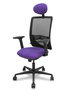 PIQUERAS Y CRESPO Silla Zulema Sincro con Respaldo Negro y Asiento Lila