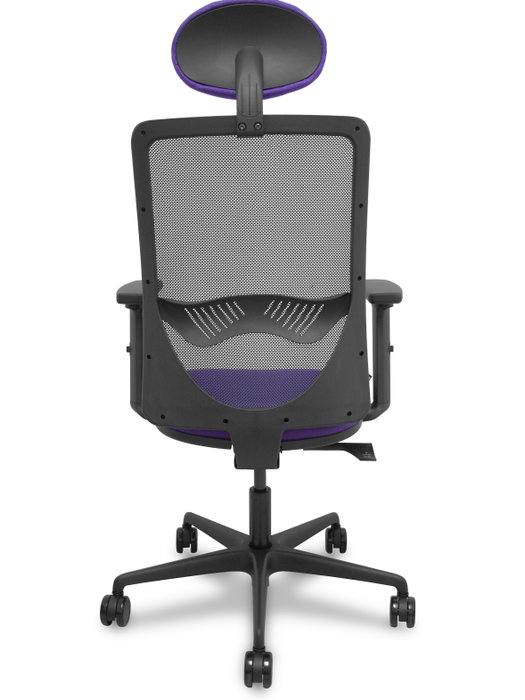 PIQUERAS Y CRESPO Silla Zulema Sincro con Respaldo Negro y Asiento Lila