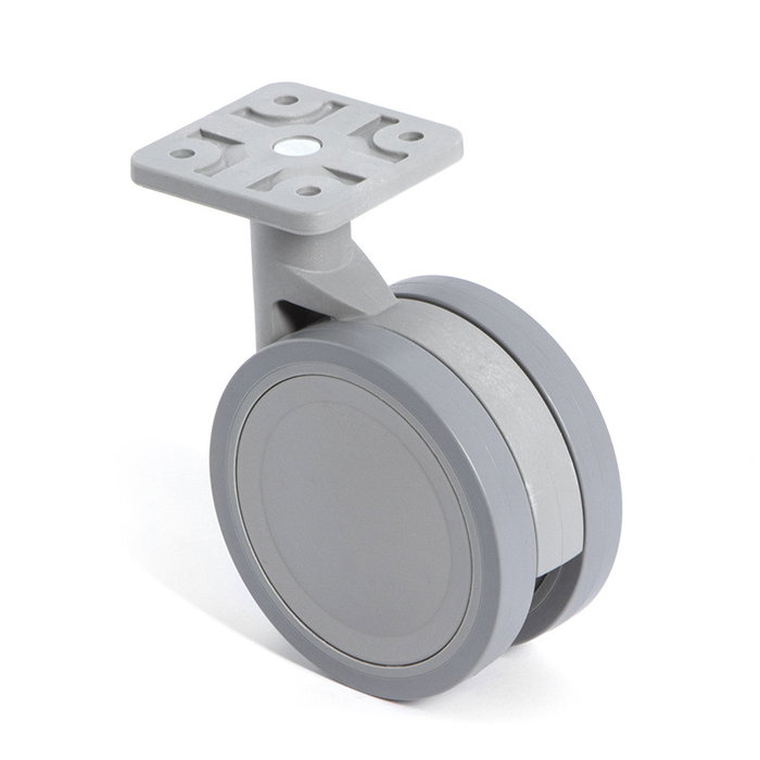 STAMPMATIC Rueda Giratoria Vega Aro Goma Ø120 Plástico Gris Estructura Gris STAMPMATIC Rueda Giratoria Vega Aro Goma Ø120 Plástico Gris Estructura Gris