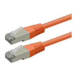 ROLINE Patchkabel Cat.6 Class E S/FTP PiMF naranja 0,3m