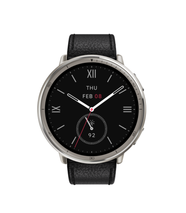 Amazfit Active 2 Smartwatch con pantalla AMOLED de 1.32 pulg, Negro/Plata