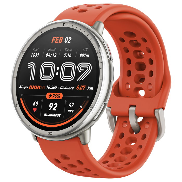 Amazfit Active 2 Premium 44mm Smartwatch HYROX-Modus, AMOLED, Pantalla Táctil, Negro