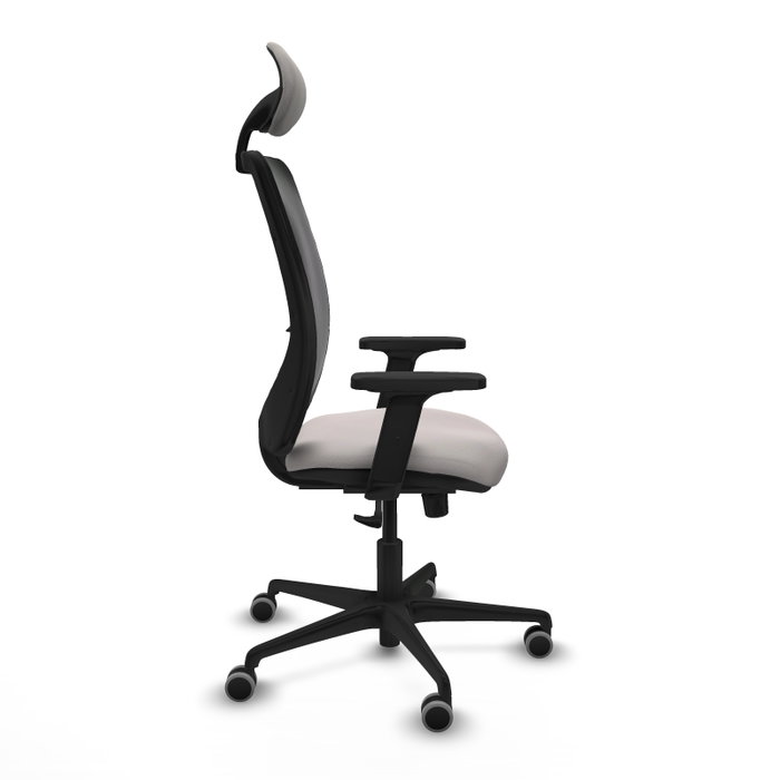 PIQUERAS Y CRESPO Silla de oficina Zulema con mecanismo Sincro, Blanco y Negro PIQUERAS Y CRESPO Silla de oficina Zulema con mecanismo Sincro, Blanco y Negro