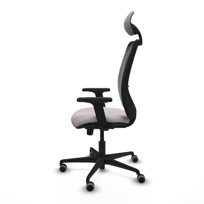 PIQUERAS Y CRESPO Silla de oficina Zulema con mecanismo Sincro, Blanco y Negro PIQUERAS Y CRESPO Silla de oficina Zulema con mecanismo Sincro, Blanco y Negro