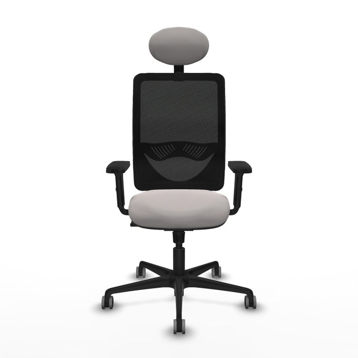 PIQUERAS Y CRESPO Silla de oficina Zulema con mecanismo Sincro, Blanco y Negro PIQUERAS Y CRESPO Silla de oficina Zulema con mecanismo Sincro, Blanco y Negro