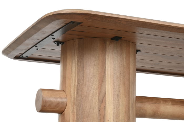 DKD Home Decor Mesa de Comedor Natural Mango 180 x 90 x 76 cm