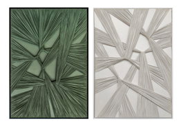 DKD Home Decor Cuadro Lienzo Yeso 83x4,5x123 Moderno 3D (Pack de 2)
