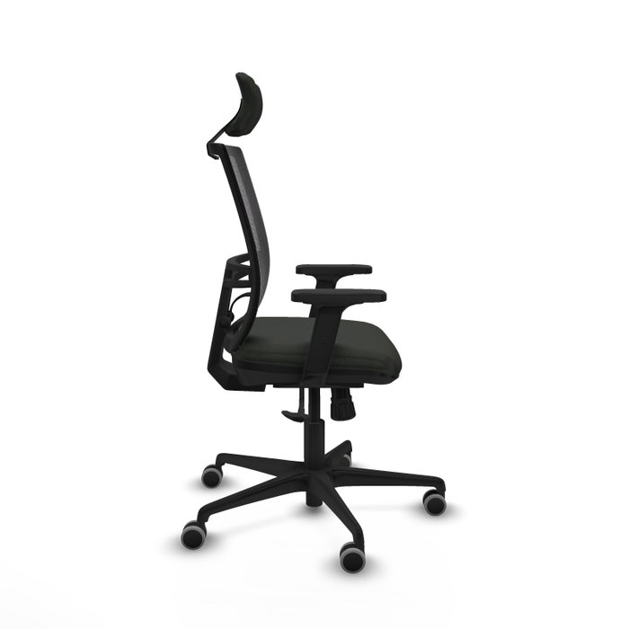 PIQUERAS Y CRESPO Silla de oficina Yunquera con mecanismo Sincro Negro PIQUERAS Y CRESPO Silla de oficina Yunquera con mecanismo Sincro Negro