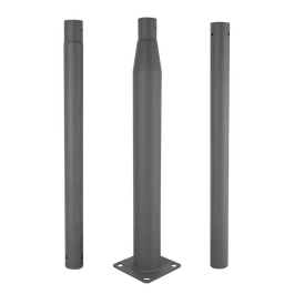 Columna Farola Desmontable Gris Aluminio 3 Tramos 3 Metros