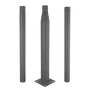 Columna Farola Desmontable Gris Aluminio 3 Tramos 3 Metros