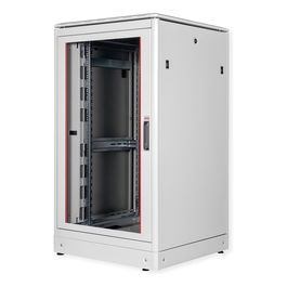 ROLINE 26.21.0055 Bastidor de Red 19 Pulgadas 26U 800x800x1342 mm, Vidrio Gris, Puerta Extraíble, Capacidad 600 kg, IP20