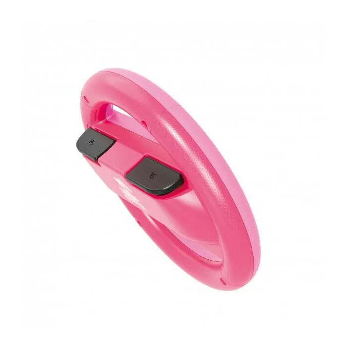 Hori Volante de Carreras para Nintendo Switch - Mario Kart, Joy-Con Patrón Melocotón Rosa