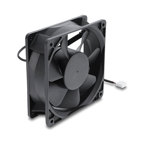 DeLOCK Ventilador axial 48 V DC, 120 x 120 x 38 mm con conector PWM de 4 pines, negro DeLOCK Ventilador axial 48 V DC, 120 x 120 x 38 mm con conector PWM de 4 pines, negro