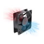 DeLOCK Ventilador axial 48 V DC, 120 x 120 x 38 mm con conector PWM de 4 pines, negro