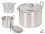KINVARA Olla de Aluminio de 22 cm, 6 L, Plata
